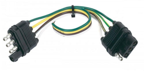 Hopkins Towing Solutions - Hopkins Towing Solutions 4-Wire Flat Extension Harness - 12in. - 48145