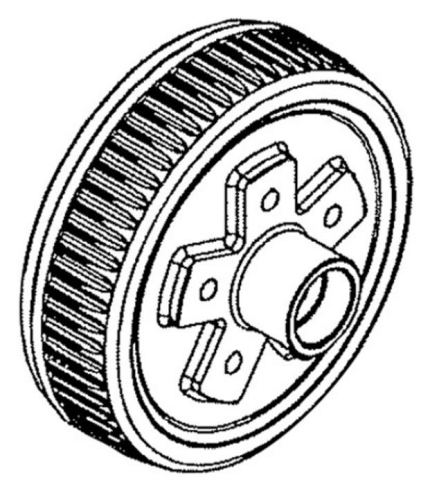 Reliable - Reliable Brake Drum for Hub HSH545 - 5-1000-04-00