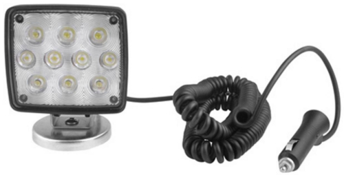 Cequent - Cequent Rectangular LED Work Light w/Coiled Cord and Magnetic Base - 54209-018