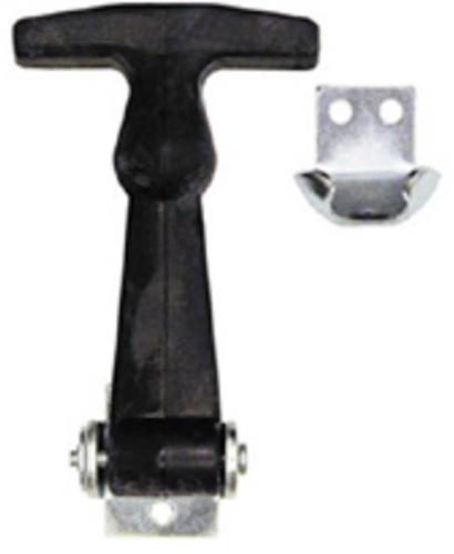 Buyers - Buyers Rubber Hood Catch with U Bracket - 4-7/8in. - WJ201U