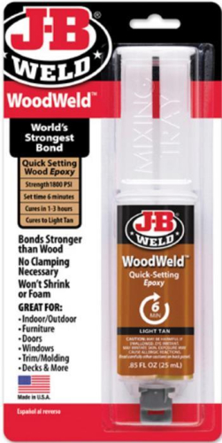 JB Weld - JB Weld Wood Weld - Syringe 25ml. - 50151