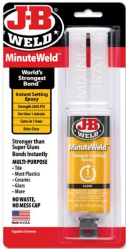 JB Weld - JB Weld Minute Weld - Syringe 25ml. - 50101