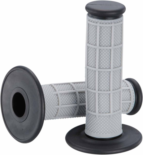 Moose Racing - Moose Racing Qualifier Half Waffle Grips - Gray/Black - 0630-1830