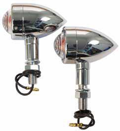 Emgo - Emgo Deco Marker Light (Single Contact) Mark II - Chrome Housing/Clear Lens/Clear Bulb - 61-73116