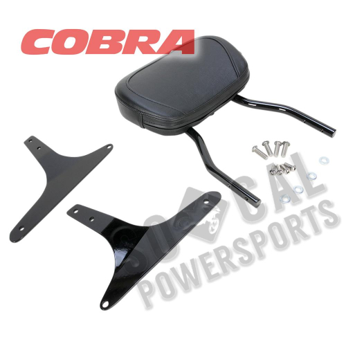 Cobra - Cobra Standard Round Sissy Bar - Black Powder-Coated - 602-1301B