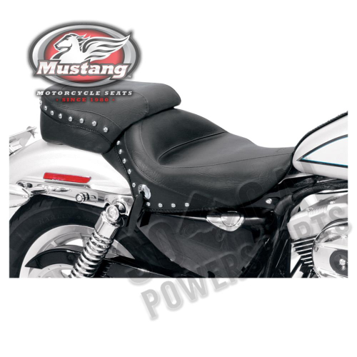 Mustang - Mustang Wide Touring Studded Solo Seat - 76153