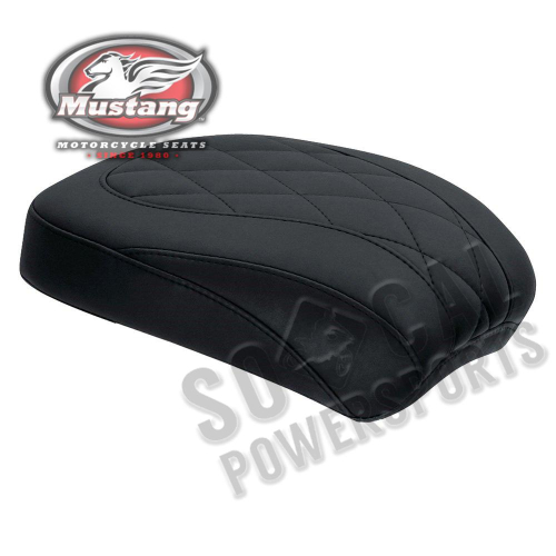 Mustang - Mustang Wide Tripper Passenger Seat - Diamond Stitch - Black - 76813