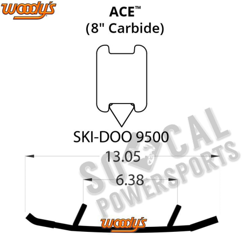 Woodys - Woodys Ace Flat-Top Carbide Runners - AS8-9500