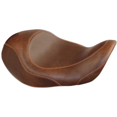 Mustang - Mustang Wide Tripper Forward Solo Seat - Smooth - Brown - 76708