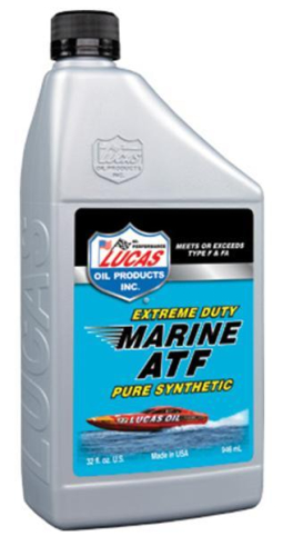 Lucas Oil - Lucas Oil Extreme Duty Marine ATF Pure Synthetic Oil - 1qt. - 10651