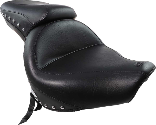 Mustang - Mustang Wide Touring One-Piece Seat - Studded - 76640