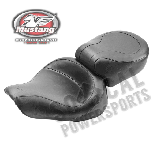 Mustang - Mustang Wide Super Touring One-Piece Vintage Seat - No Studs - 75536