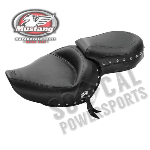 Mustang - Mustang Wide Touring One-Piece Studded Seat - 76142