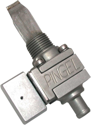 Pingel - Pingel Guzzler Fuel Valve - 3/8in. NPT - 5/16in. Single Outlet - Clear Anodized - GV15G