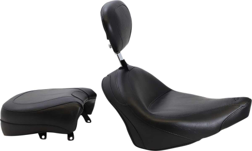 Mustang - Mustang Wide Touring Seat with Driver Backrest - Vintage - 79381