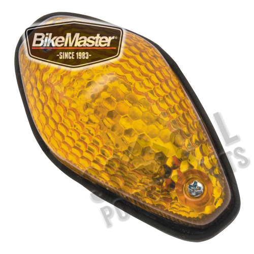 BikeMaster - BikeMaster Flush Mount Marker Lights - Mini Tear Drop 2.72 X 1.02 Universal Mini Marker Light - Amber - 268058