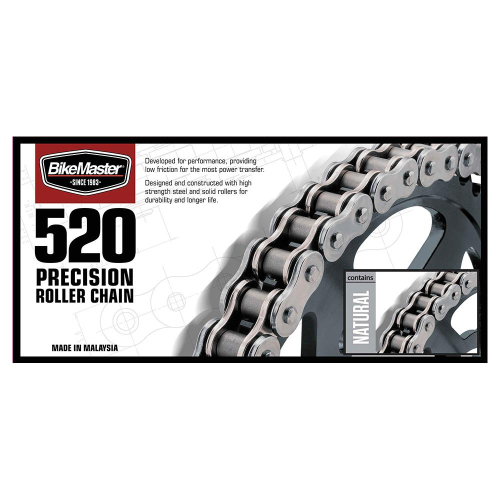 BikeMaster - BikeMaster 520 Standard Chain - 82 Links - Natural - 197556