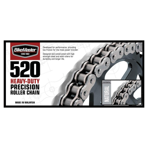 BikeMaster - BikeMaster 520H Heavy Duty Chain - 82 Links - Natural - 197635