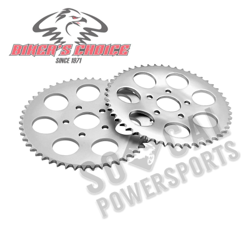 Bikers Choice - Bikers Choice .150 Offset Rear Sprocket - Chrome Plated - 51T - 16419BX