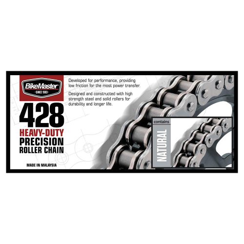 BikeMaster - BikeMaster 428H Heavy Duty Chain - 86 Links - Natural - 197609