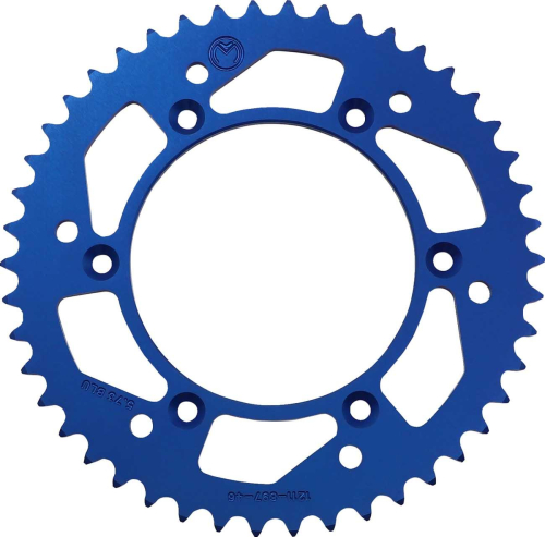 Moose Racing - Moose Racing Aluminum Rear Sprocket - 46T - Blue - 1211-1911