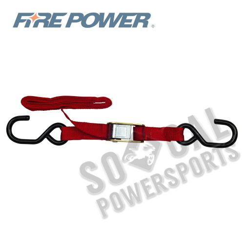 Fire Power - Fire Power 1in. Economy Tie-Downs - Red - 21261