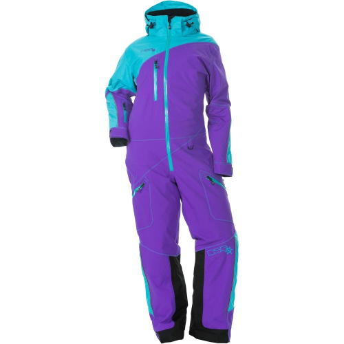 DSG - DSG Drop Seat Womens Monosuit - 99317 - Purple/Teal - Large