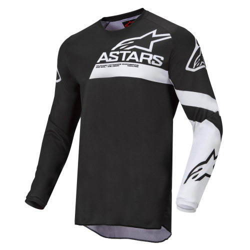 Alpinestars - Alpinestars Fluid Chaser Jersey - 3762422-12-XXL - Black/White - 2XL