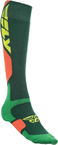 Fly Racing - Fly Racing MX Pro Socks - Thick - 350-0405L - Green/Orange - Lg-XL