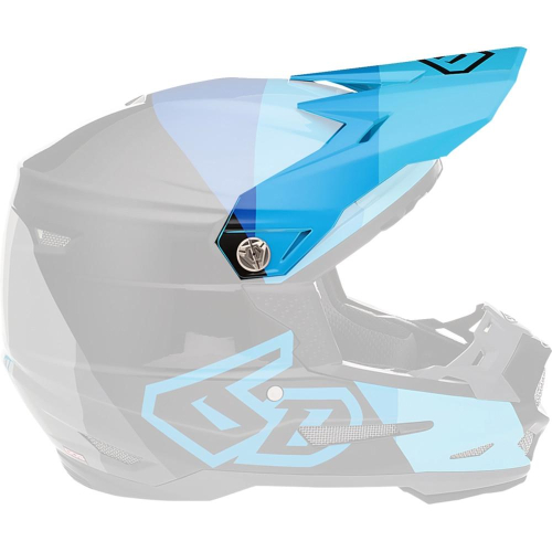 6D - 6D Replacement Visor for ATR-2 Range Helmets - Blue - 72-6109