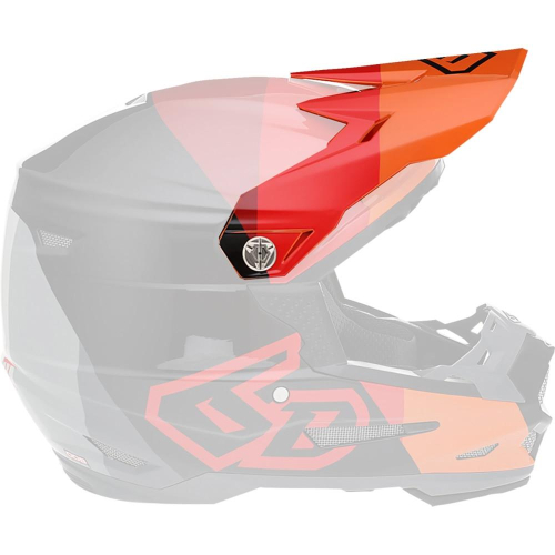 6D - 6D Replacement Visor for ATR-2 Range Helmets - Red - 72-6111