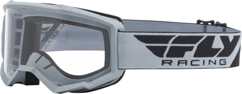 Fly Racing - Fly Racing Focus Goggles - 37-5105 - Gray / Clear Lens - OSFM