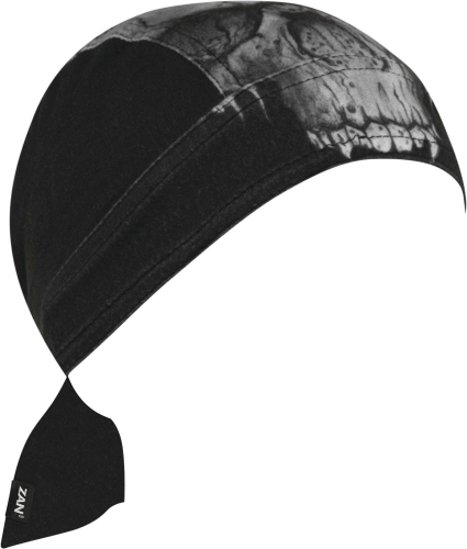 Zan Headgear - Zan Headgear Sportflex Series Flydanna - ZL417 - Midnight Skull - OSFM