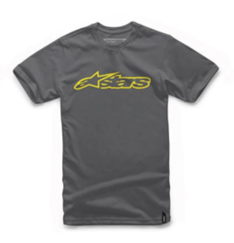 Alpinestars - Alpinestars Blaze T-Shirt - 1032-72032-1855-XL - Charcoal/Yellow - X-Large