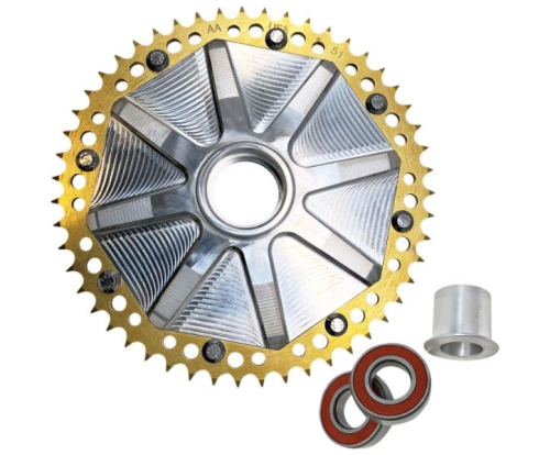 Alloy Art - Alloy Art Cush Drive Chain Sprocket with Machined Carrier - 51T - Gold - G2CC51-32