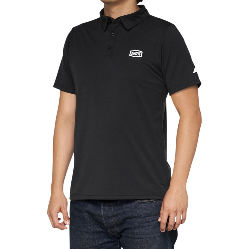 100% - 100% Corpo Polo - 35019-057-12 - Black/Gray - Large