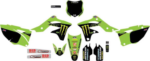 DCOR - DCOR 2021 Monster Energy Complete Graphic Kit - Black - 20-20-601