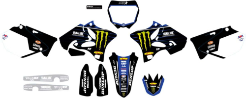 DCOR - DCOR 2021 Star Racing Yamaha Complete Graphics Kit - White - 20-50-221