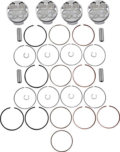 J.E. Pistons - J.E. Pistons FSR Piston - 2.00mm Oversize to 69.00mm, 13.0:1 Compression - 255720