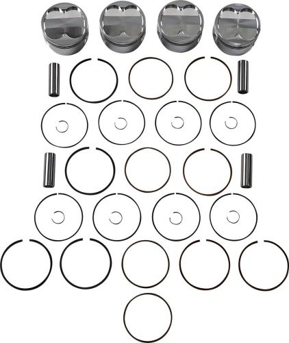 J.E. Pistons - J.E. Pistons Round Piston - 2.00mm Oversize to 81.00mm, 12.5:1 Compression - 284696