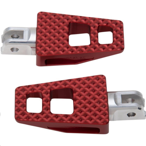 Thrashin Supply Company - Thrashin Supply Company P-54 Extra Grip Driver Footpegs - Red - TSC-2020-2-SF