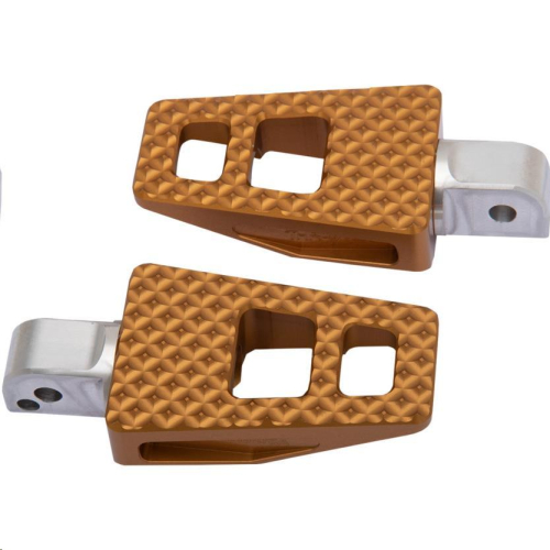 Thrashin Supply Company - Thrashin Supply Company P-54 Extra Grip Passenger Footpegs - Gold - TSC-2020-5-SR