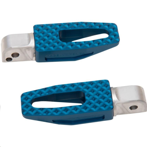 Thrashin Supply Company - Thrashin Supply Company P-54 Slim Passenger Footpegs - Blue - TSC-2021-4-SR