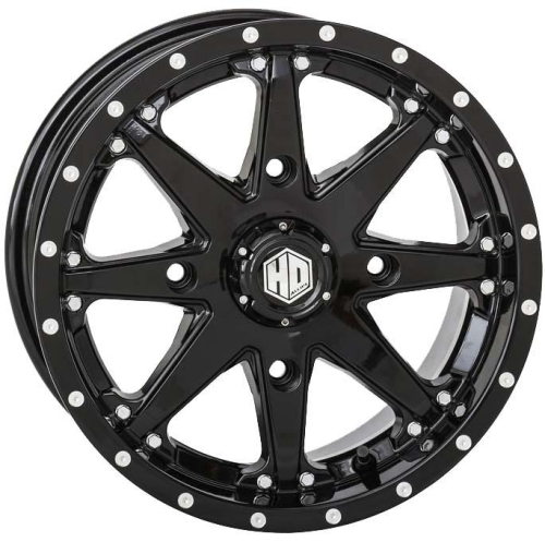 STI - STI HD10 Alloy Front/Rear Wheel - 14x7 - 5+2 Offset - 4/137 - Gloss Black - 14HD1027