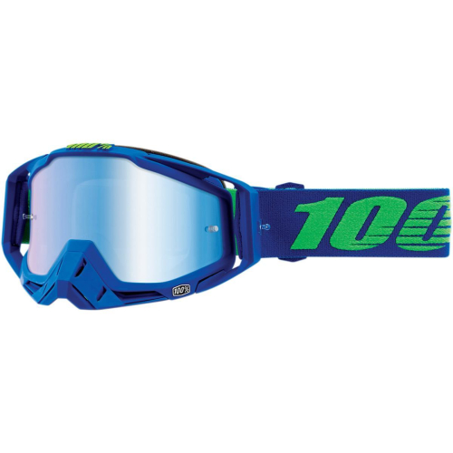 100% - 100% Racecraft Dreamflow Goggles - 50110-271-02 - Dreamflow/Blue/Green / Blue Lens - OSFM