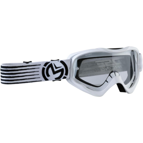 Moose Racing - Moose Racing Qualifier Slash Goggles - 2601-2505 - White/Black / Clear Lens - OSFM