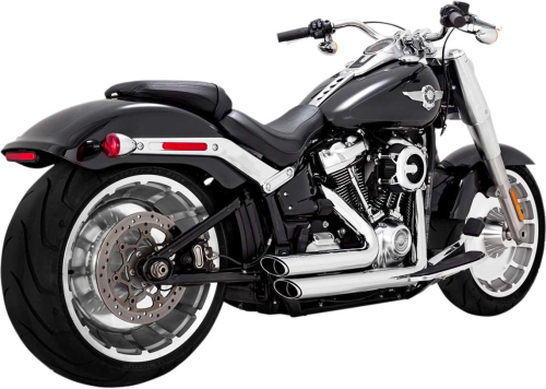 Vance & Hines - Vance & Hines Shortshots Staggered Exhaust System - Chrome - 17235