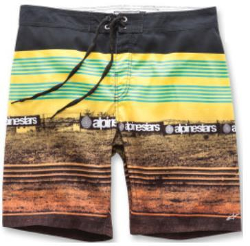 Alpinestars - Alpinestars Chicaneless Boardshorts - 101724013-50-32 - Yellow - 32