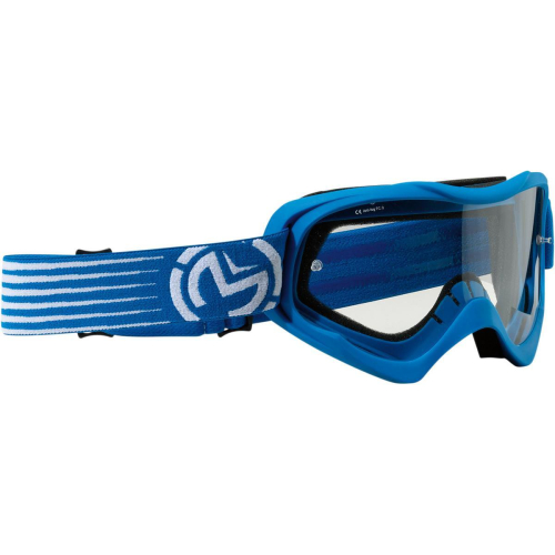 Moose Racing - Moose Racing Qualifier Slash Goggles - 2601-2119 - Blue/White / Clear Lens - OSFM