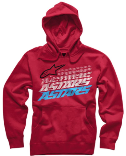 Alpinestars - Alpinestars Hashed Zip Hoodie - 101652001030L - Red - Large